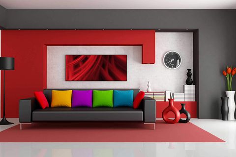 Thiết kế nội thất đỏ